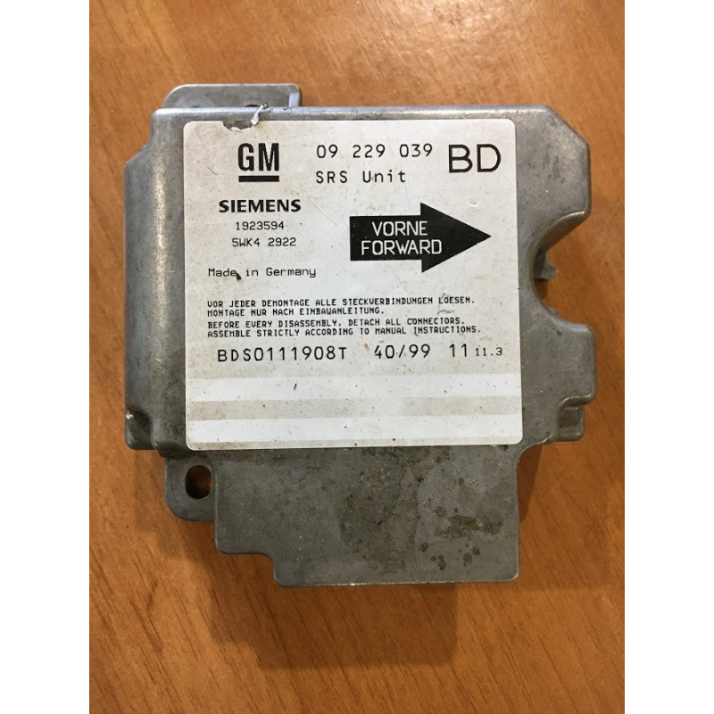 Блок управління Airbag Opel Vectra B 