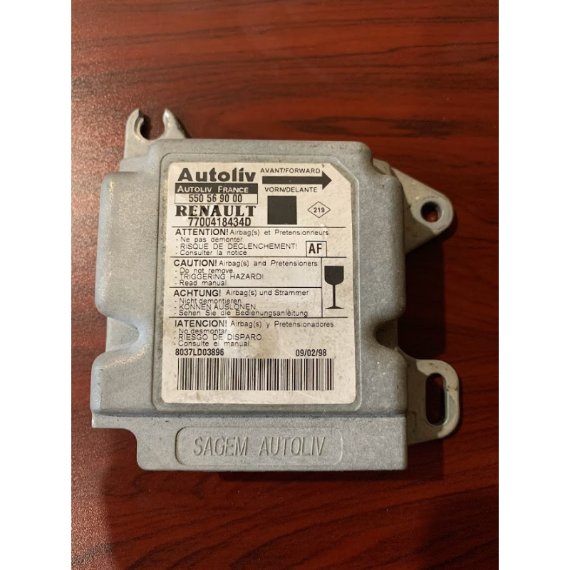 Блок управління AirBag Renault Scenic 7700418434 Блок управління AirBag Renault Scenic 7700418434